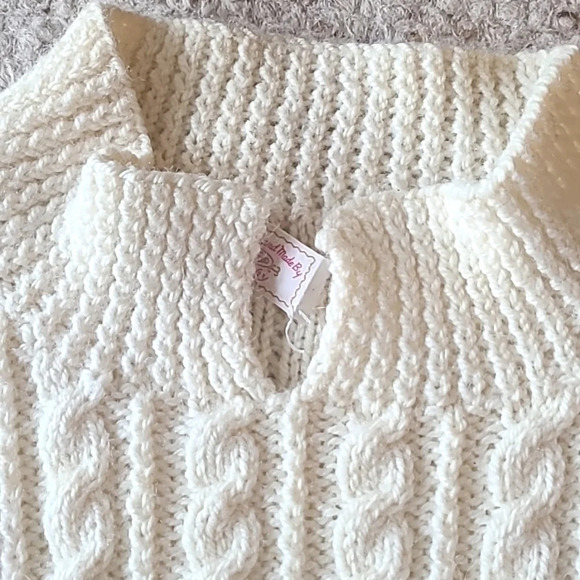 Hand Knit  Cable Knit Sweater - Picture 4 of 10